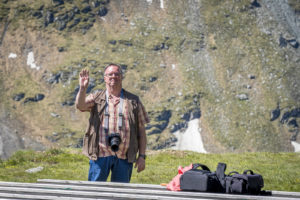 Helmut weiß, wann es Zeit ist zu rasten und wann man fotografiert.